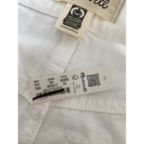 Madewell Womens Superwide-Leg Jeans True White NWT Size 25 - Picture 8 of 15